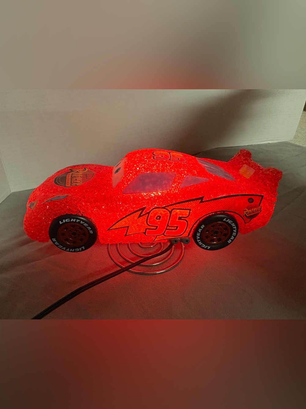 Disney Cars Lightning McQueen 95 Red Kids Lamp Nightlight